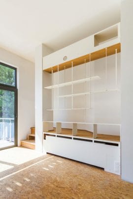 Bookcase, hangers, radiator cover, custom-made, design, steel, solid wood