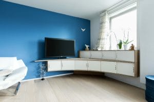 Buffet meuble TV sur-mesure - Bois et acier