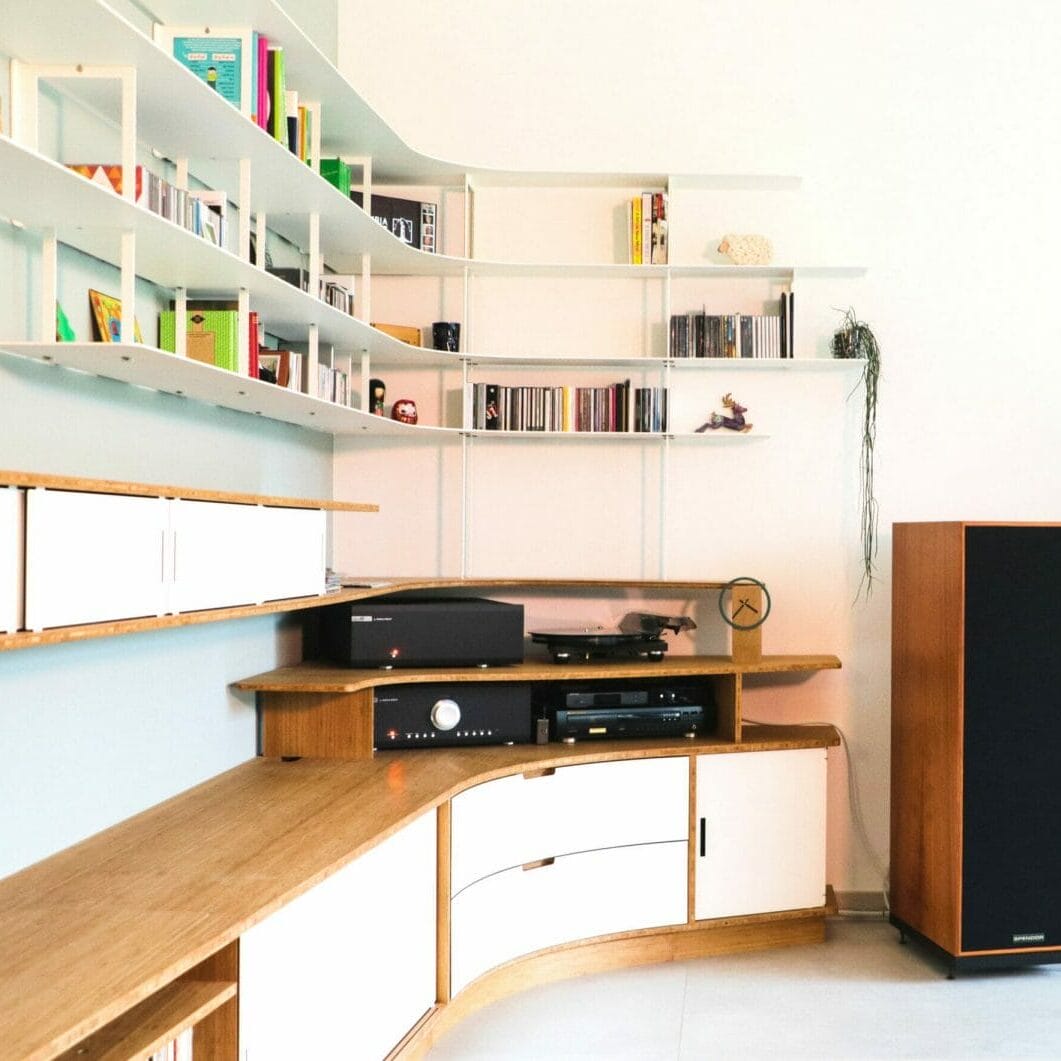 Music corner - custom-made