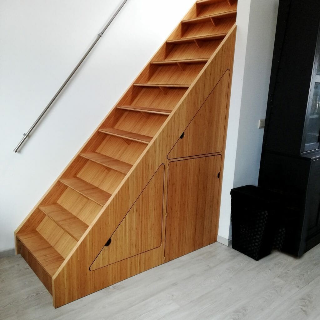 designer d'intérieur pour la création de mobilier sur mesure dont des escaliers rangement